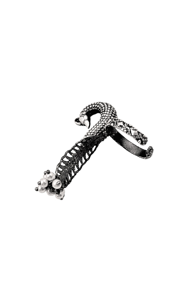 Pearled Peacock Elegance Ring