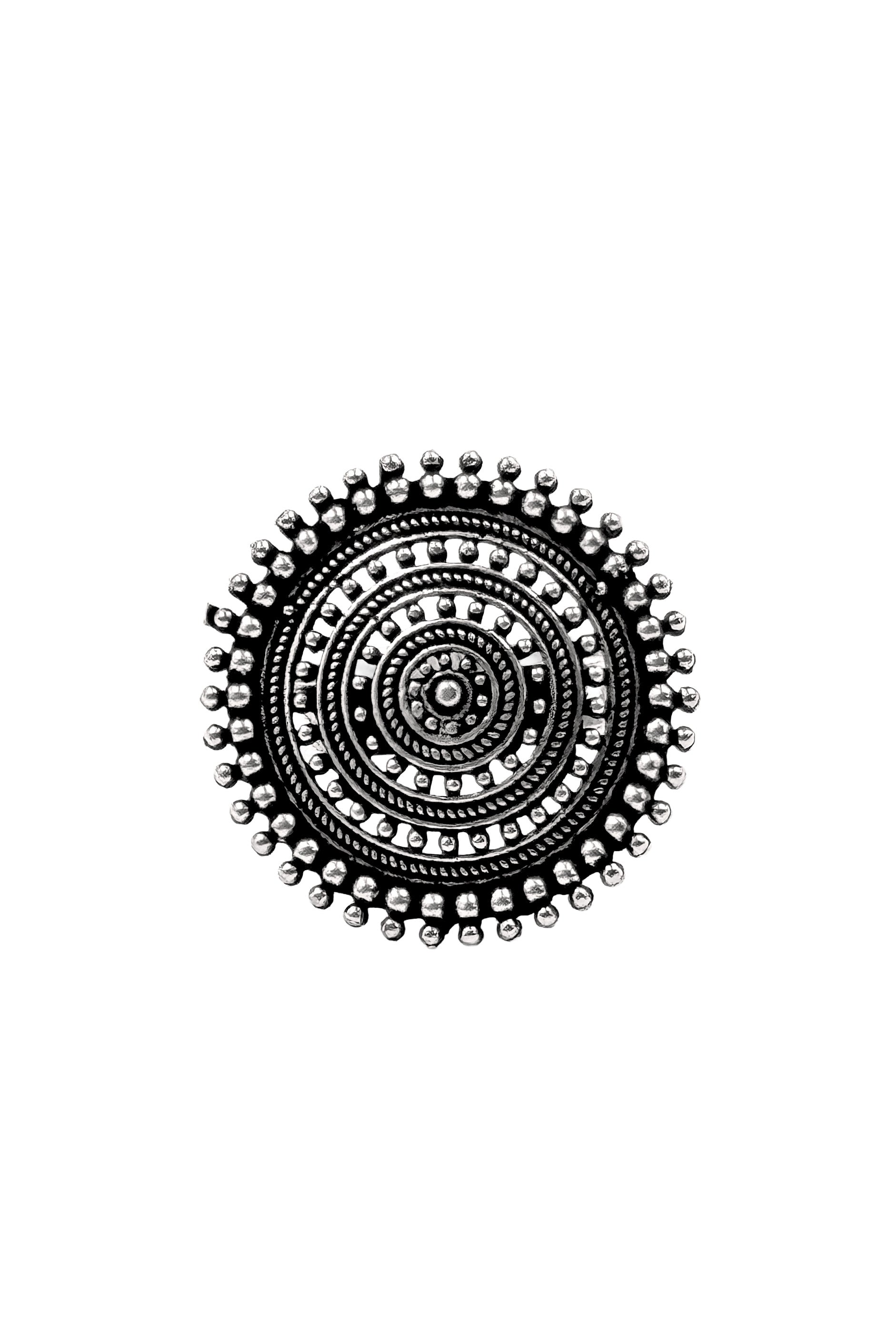 DHWANI DESIGNER OXIDISED SILVER RING