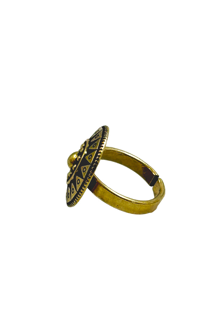 Kashvi Designer Oxidised Silver Ring