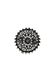 Prisha Designer Oxidised Silver Ring