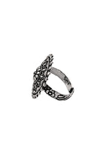 Load image into Gallery viewer, Prisha Designer Oxidised Silver Ring