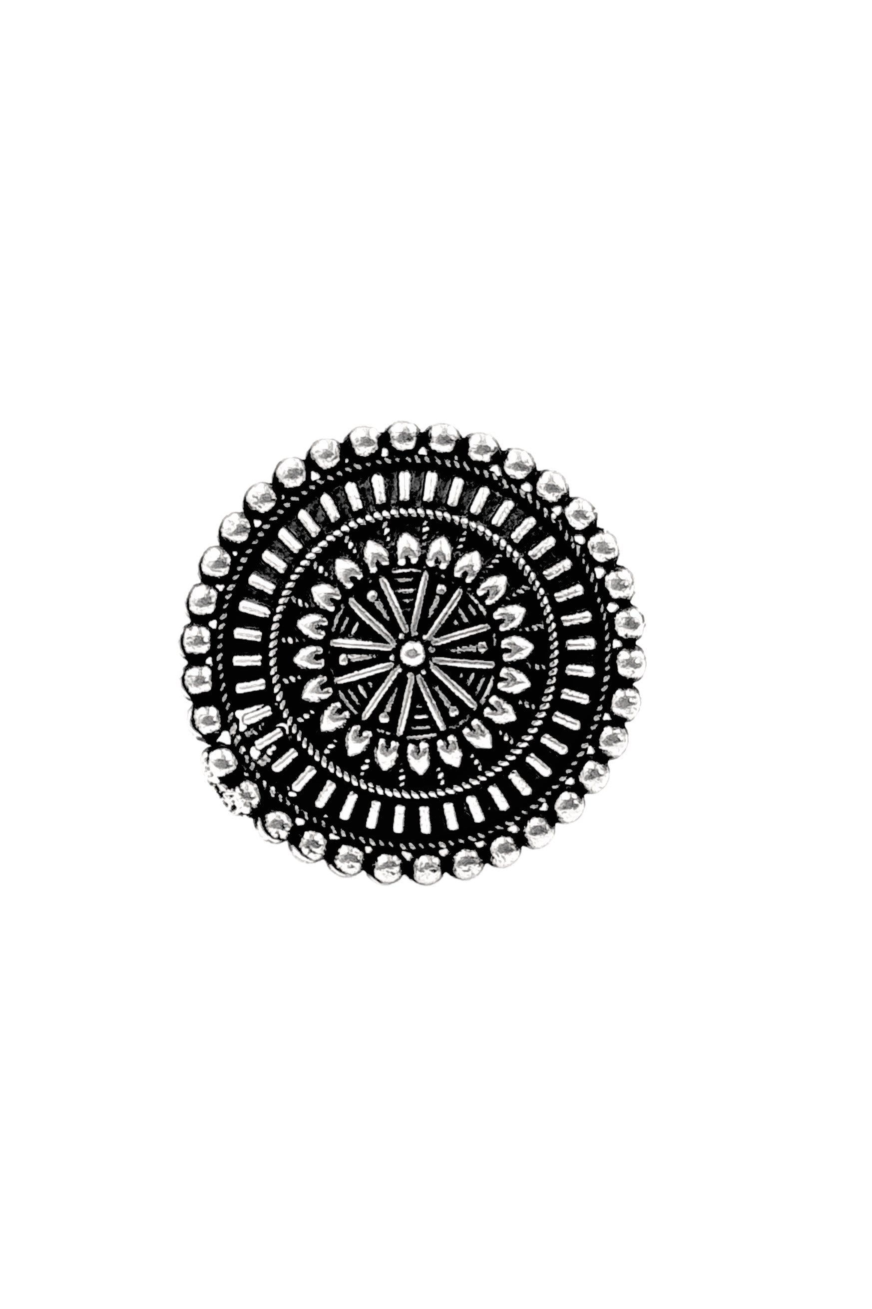 VAMIKA DESIGNER OXIDISED SILVER RING
