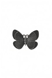 Butterfly Bloom Oxidised Silver Ring