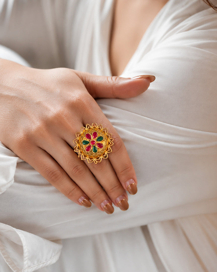 Vrinda Golden Ring