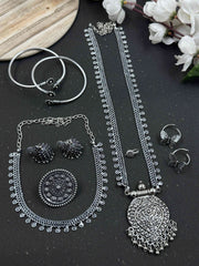 Pakhi 7 Piece Chain Pendant Jewellery Set Combo
