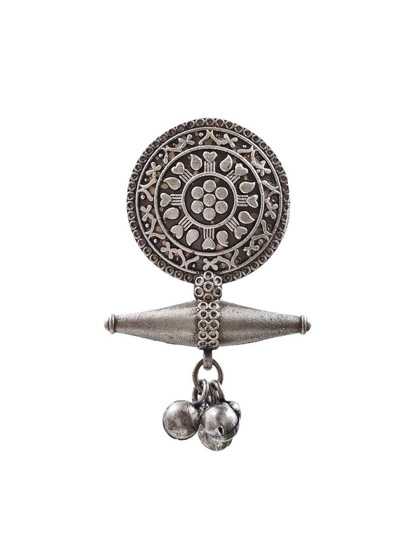 CHARVI SILVER LOOKALIKE DANGLER EARRINGS