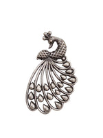 Load image into Gallery viewer, PEAHEN SILVER LOOKALIKE STUD EARRINGS