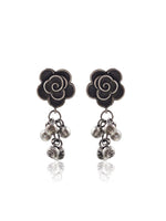 Load image into Gallery viewer, FLORA SILVER LOOKALIKE DANGLER EARRINGS