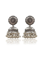 Load image into Gallery viewer, Aarohi Silver Lookalike Earrings