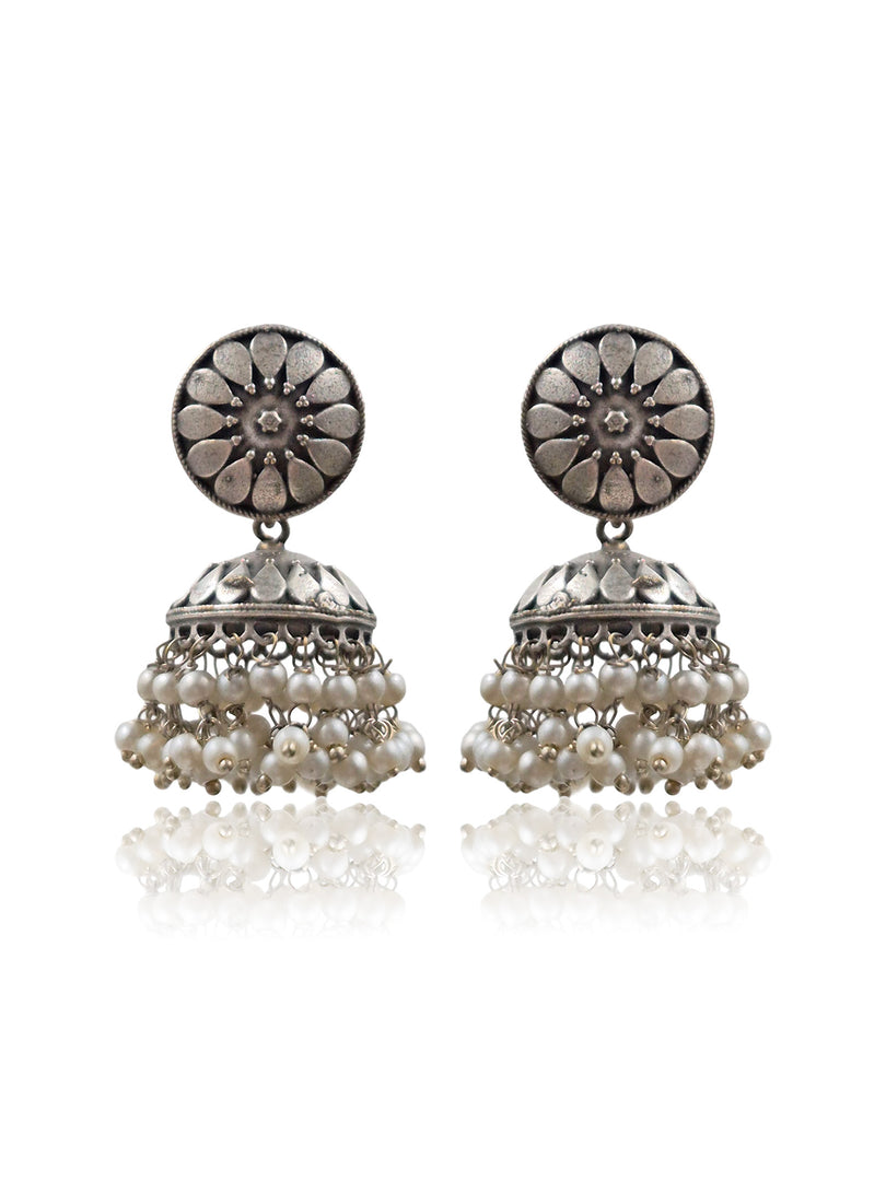 Aarohi Silver Lookalike Earrings