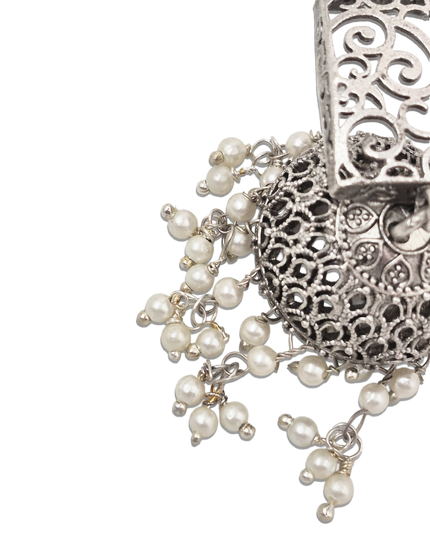swara Silver Lookalike Earrings