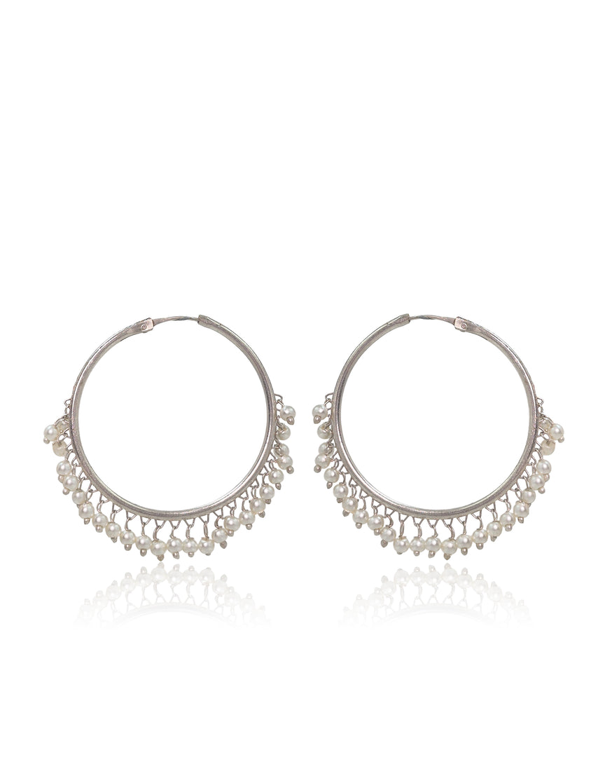 Kavya Silver Lookalike Earrings