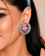 Load image into Gallery viewer, Aadhya Silver Lookalike Earrings