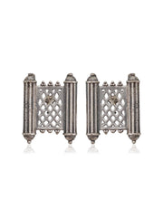 SAMIRA SILVER LOOKALIKE STUD EARRINGS