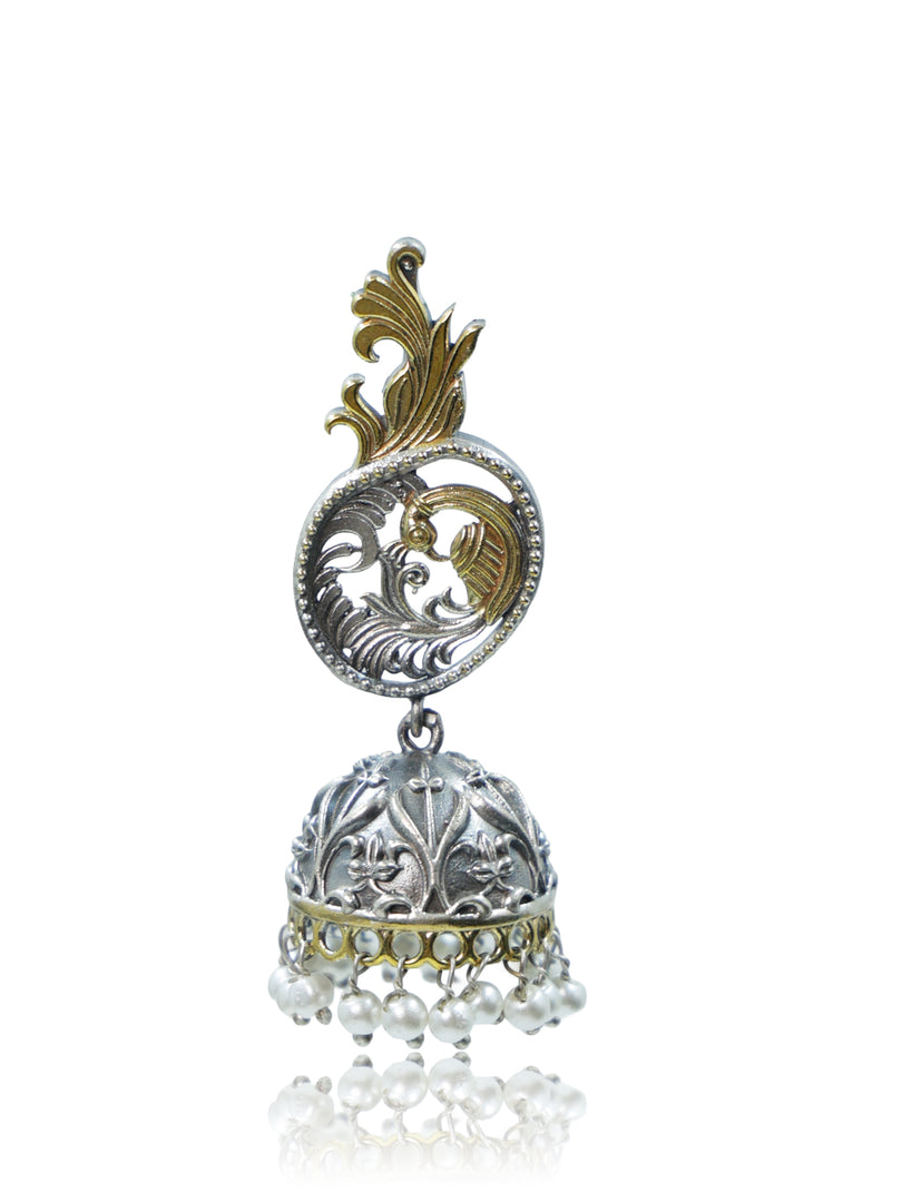 Tanvi DualTone Jhumka Earrings