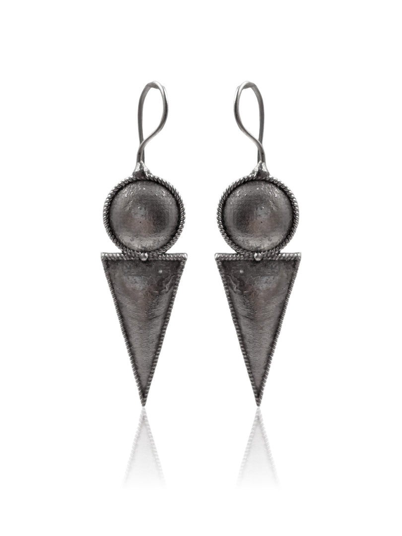 AYUTI SILVER LOOKALIKE STUD EARRINGS