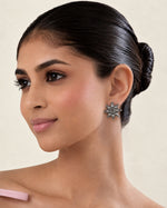 Load image into Gallery viewer, URVI SILVER LOOKALIKE STUD EARRINGS