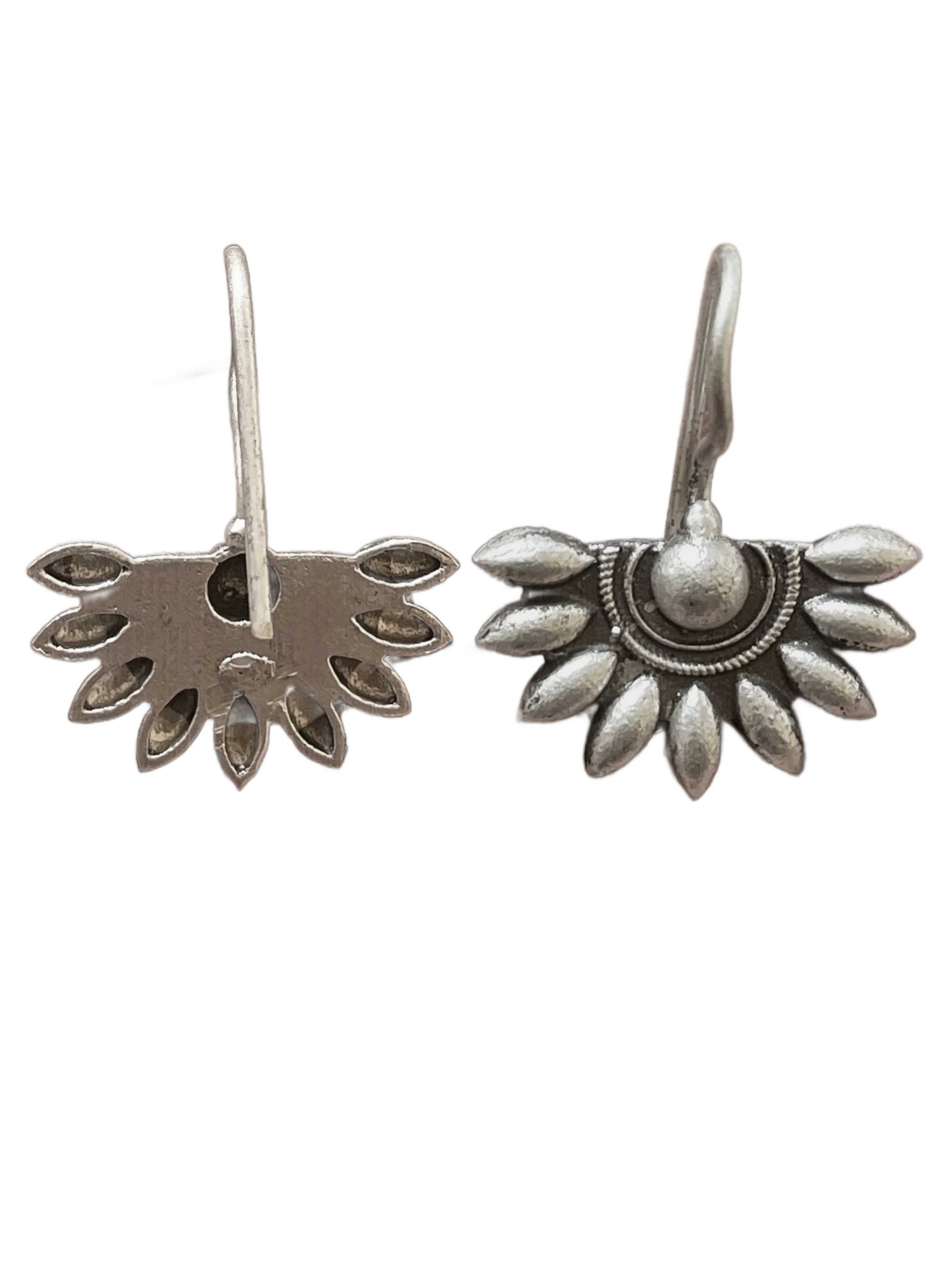 SHLOKA SILVER LOOKALIKE STUD EARRINGS