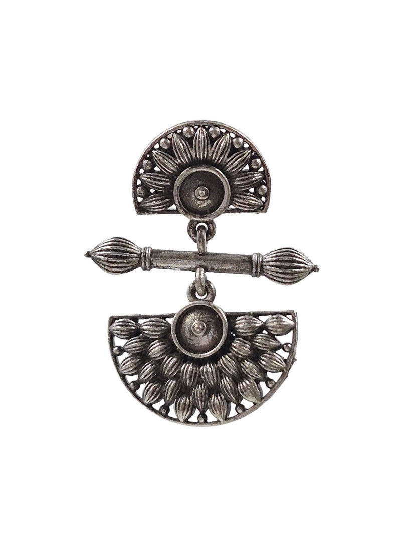 MANYATA SILVER LOOKALIKE DANGLER EARRINGS