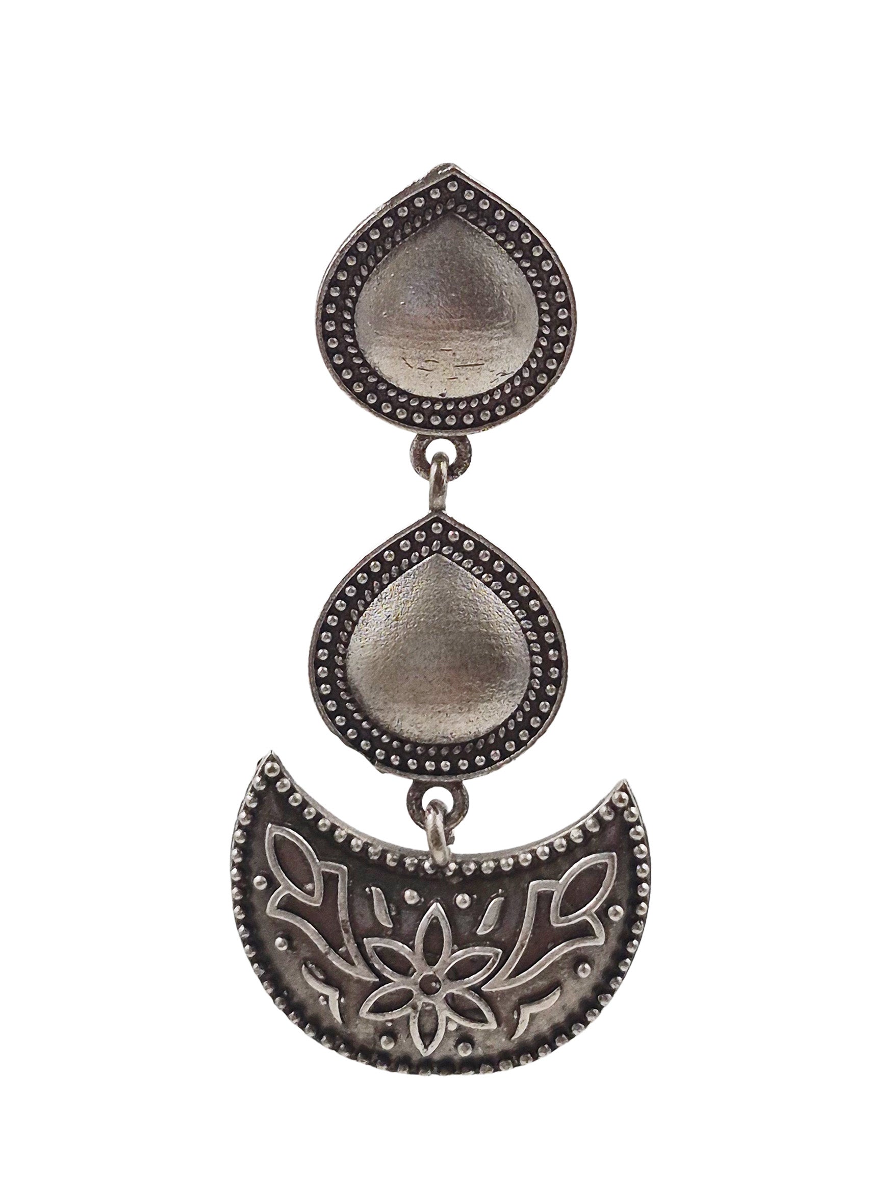 UMA OXIDISED DANGLER EARRINGS