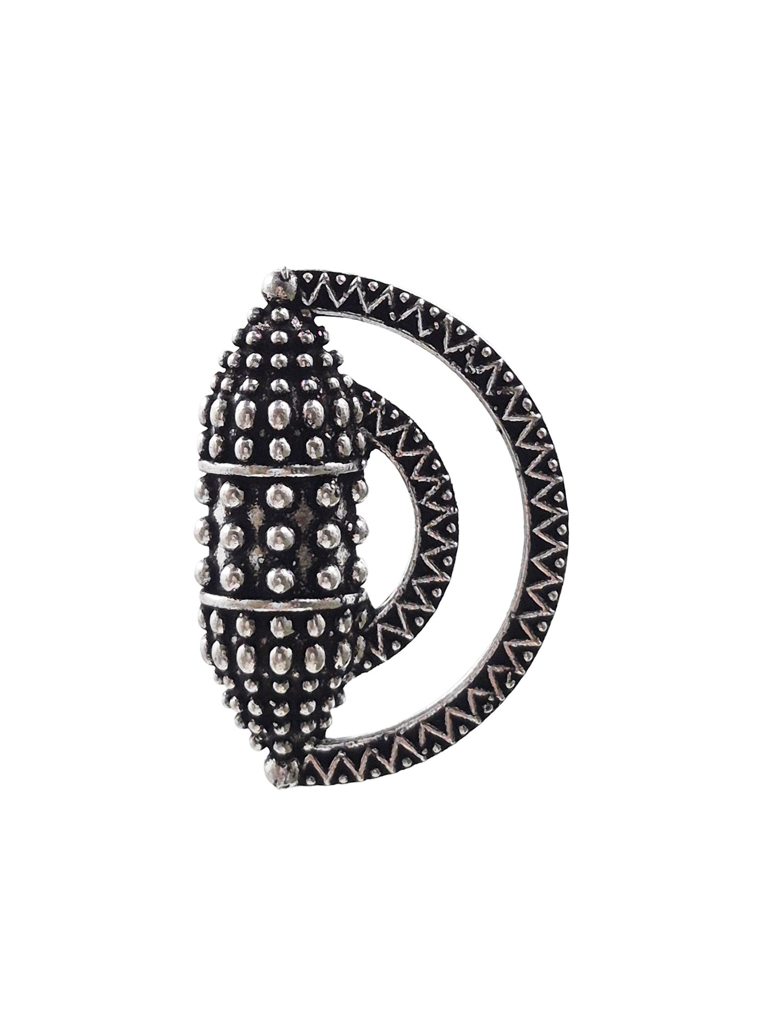 APARNA SILVER LOOKALIKE STUD EARRINGS