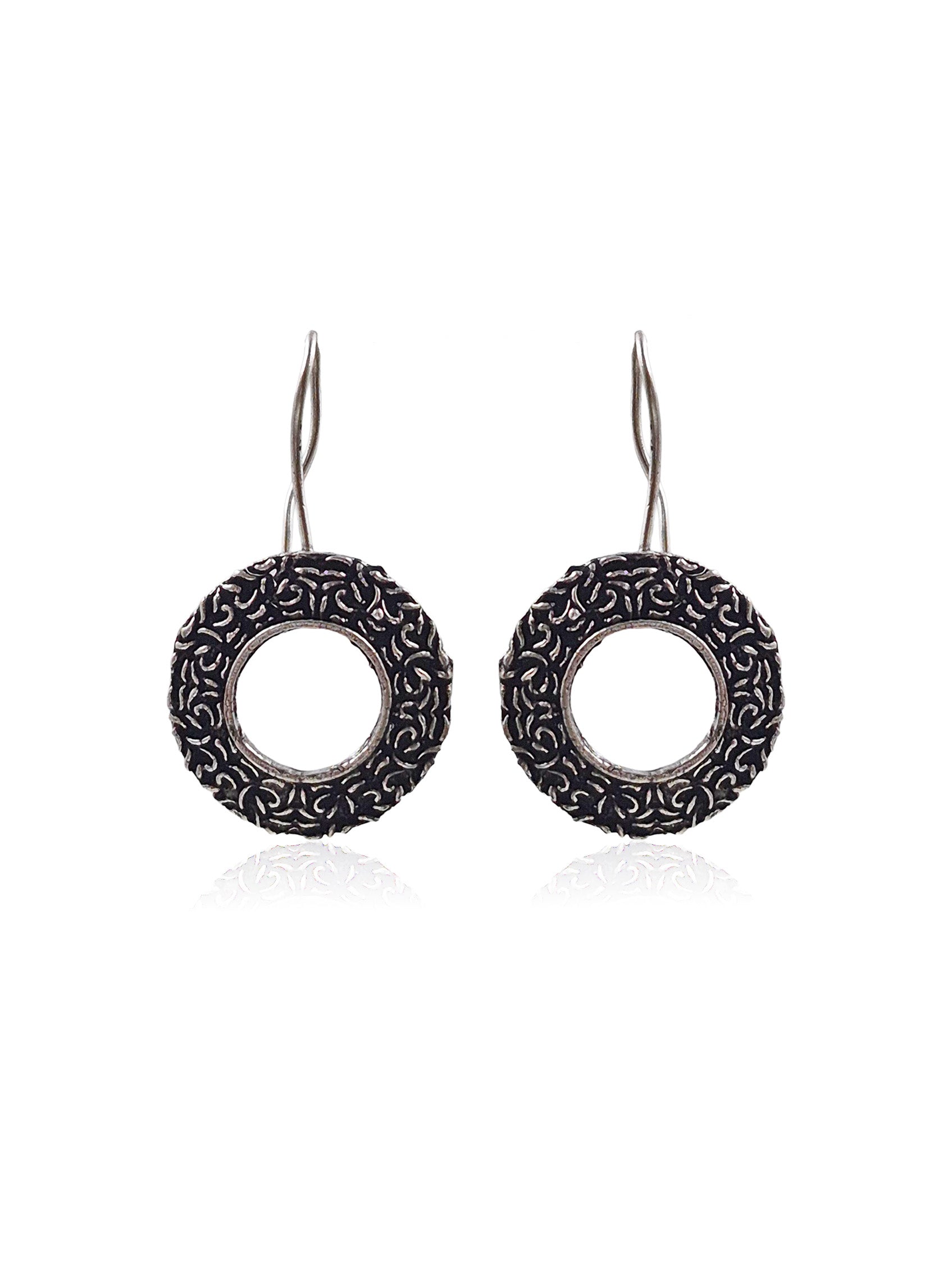 PRITHA SILVER LOOKALIKE STUD EARRINGS