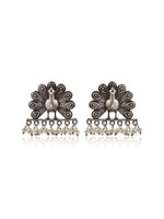 Load image into Gallery viewer, Anshika Silver Lookalike Earrings