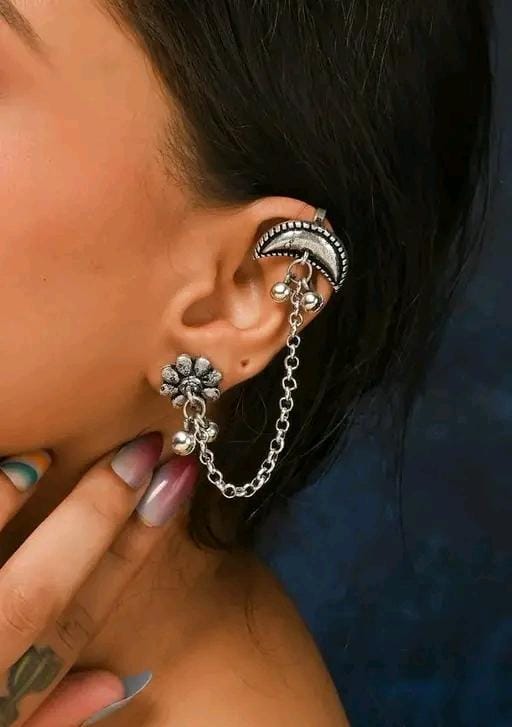KIARA SILVER LOOKALIKE STUD EARRINGS