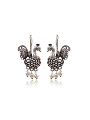 MARYAM SILVER LOOKALIKE STUD EARRINGS