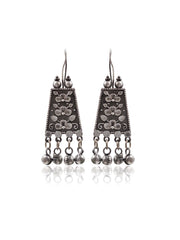 SWARA SILVER LOOKALIKE DANGLER EARRINGS