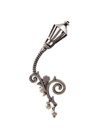 Load image into Gallery viewer, VINTAGE LAMP SILVER LOOKALIKE STUD EARRINGS