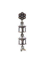 Load image into Gallery viewer, PHOOL MAHAL OXIDISED DANGLER EARRINGS