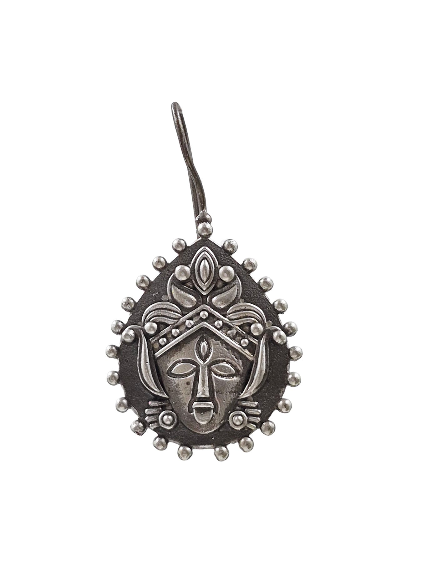 DEVI SILVER LOOKALIKE STUD EARRINGS