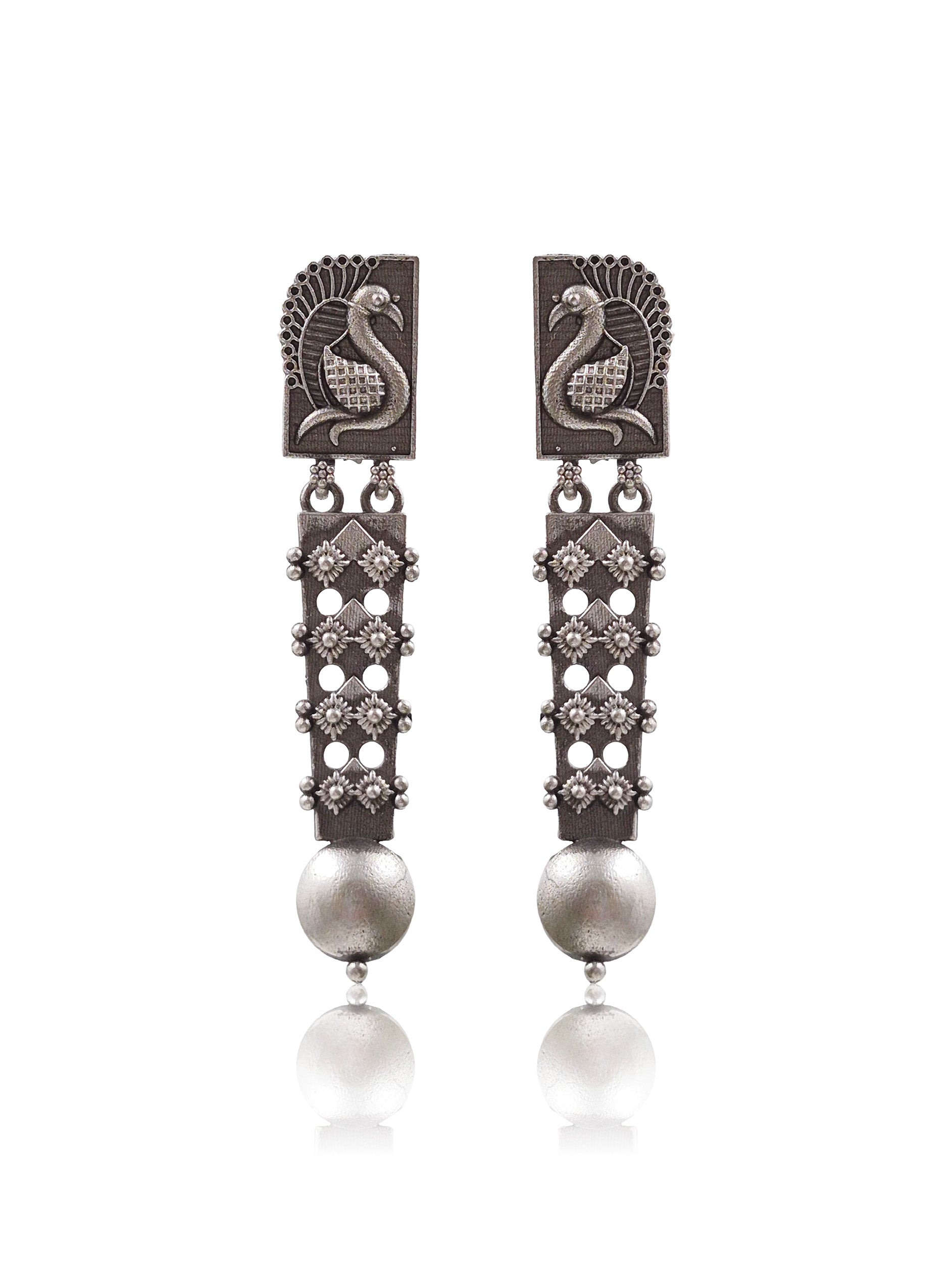 RAKHI OXIDISED DANGLER EARRINGS