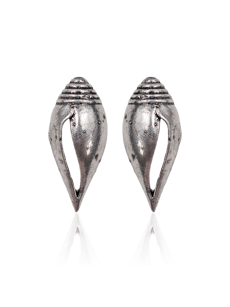 SHUKHLA SILVER LOOKALIKE STUD EARRINGS