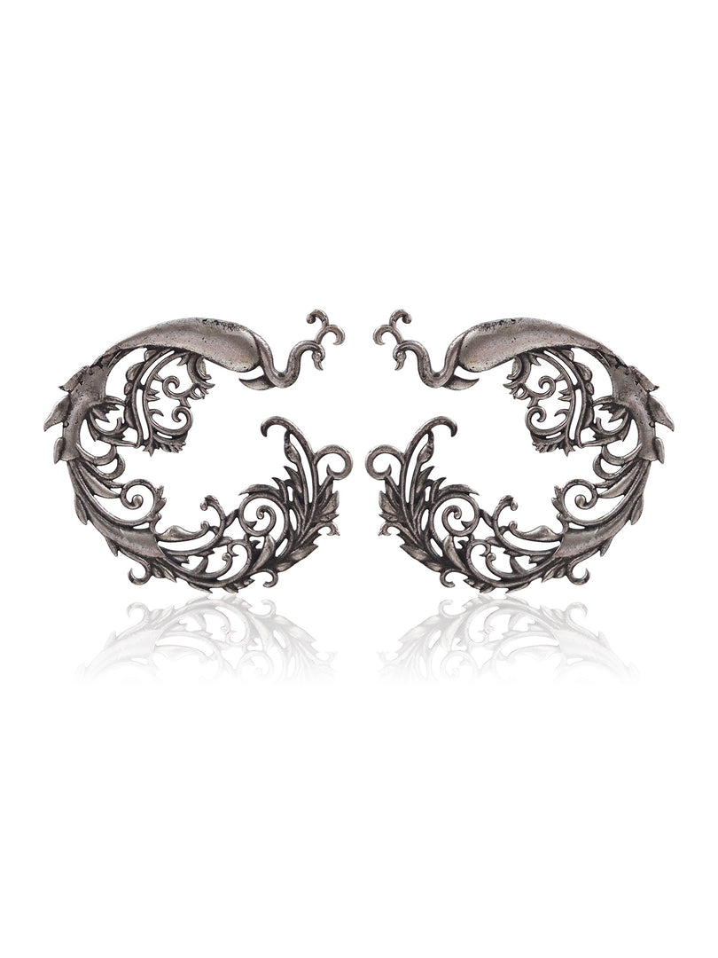 PEHEN SILVER LOOKALIKE STUD EARRINGS