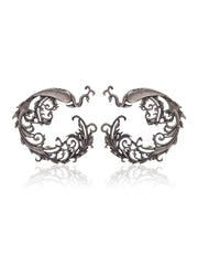 PEHEN SILVER LOOKALIKE STUD EARRINGS