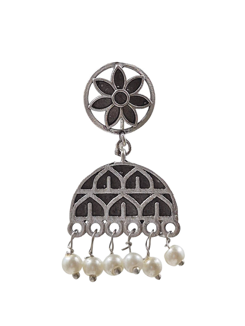 MEERA OXIDISED DANGLER EARRINGS