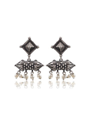 DHARA SILVER LOOKALIKE STUD EARRINGS