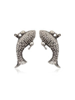 Load image into Gallery viewer, HARVEY SILVER LOOKALIKE STUD EARRINGS