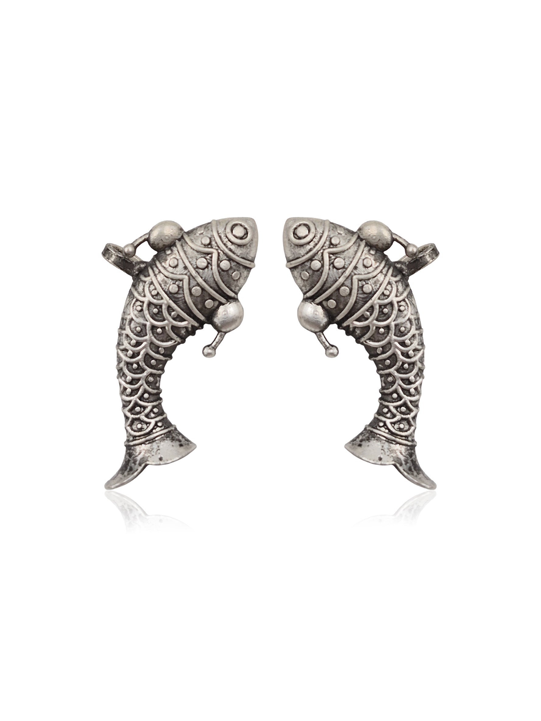 HARVEY SILVER LOOKALIKE STUD EARRINGS