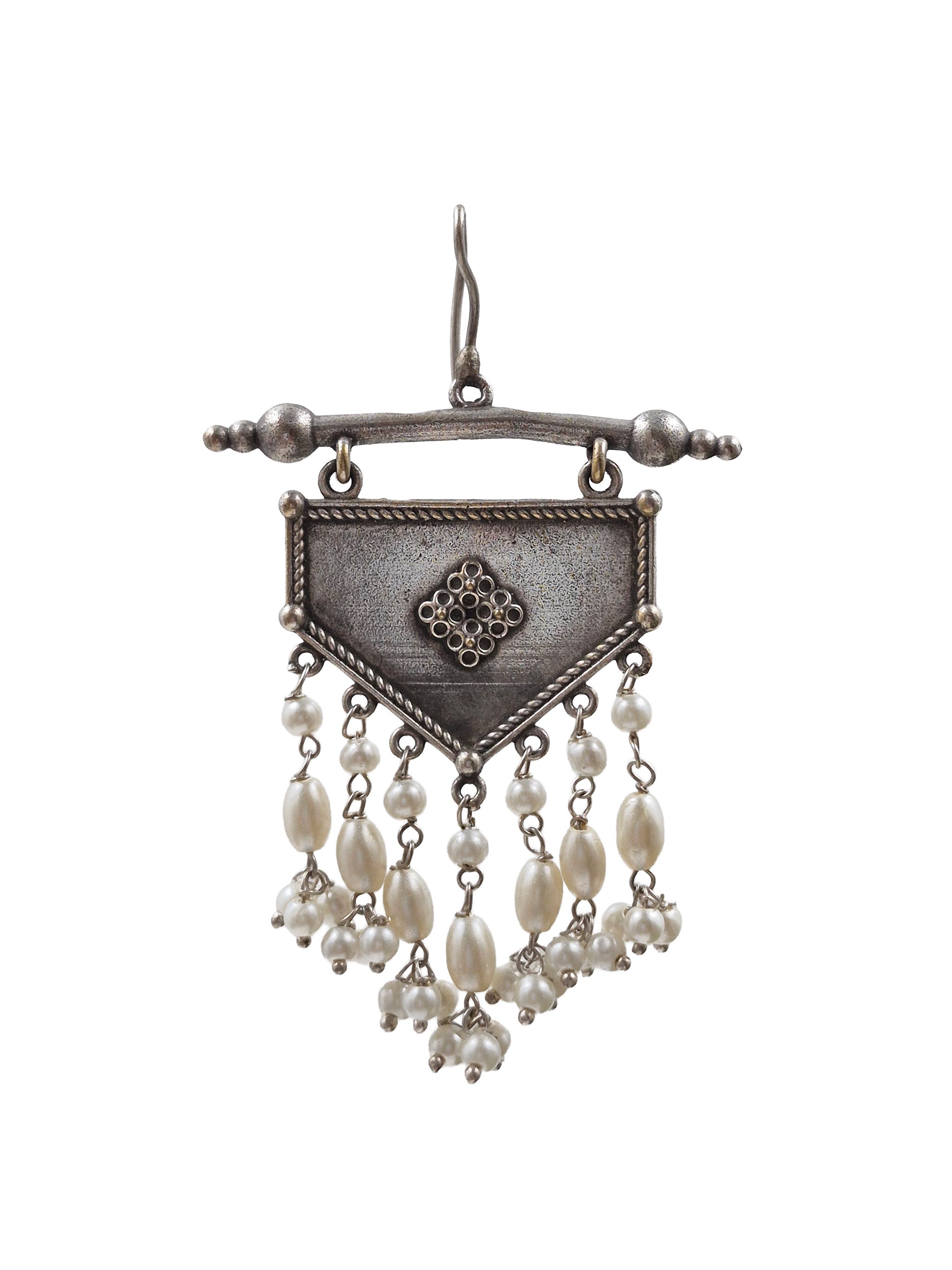 AHANA SILVER LOOKALIKE DANGLER EARRINGS