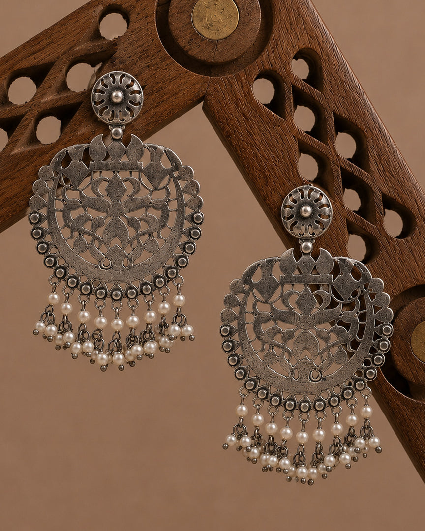 Kashish Silver Lookalike Earrings