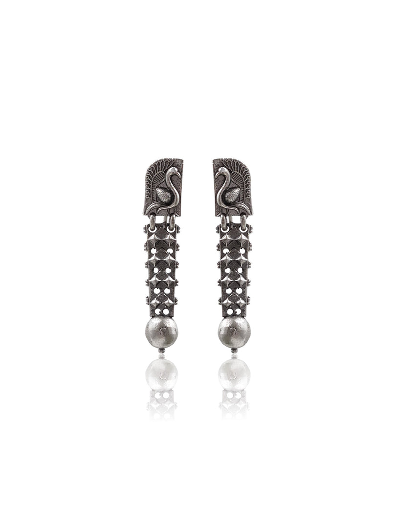 Misty Silver Lookalike Dangler Earrings