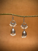 Load image into Gallery viewer, Pearl Bloom Dangler Earrings