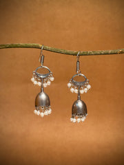 Pearl Bloom Dangler Earrings