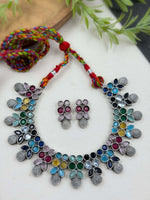 Load image into Gallery viewer, Ruby Stone Necklace Set