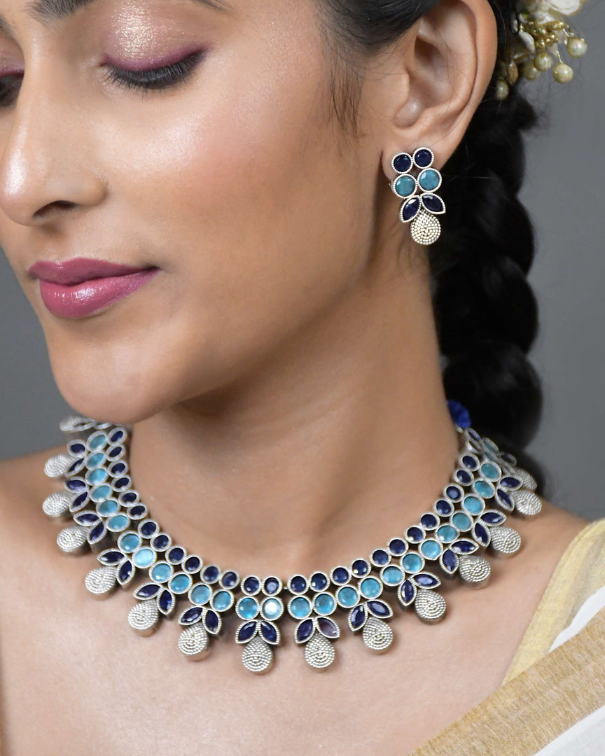 Ruby Stone Necklace Set