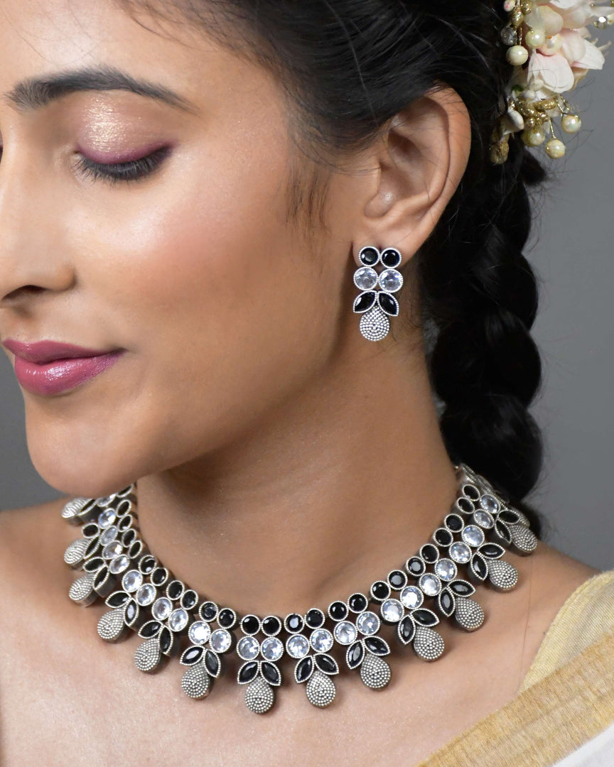 Ruby Stone Necklace Set