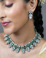 Load image into Gallery viewer, Ruby Stone Necklace Set